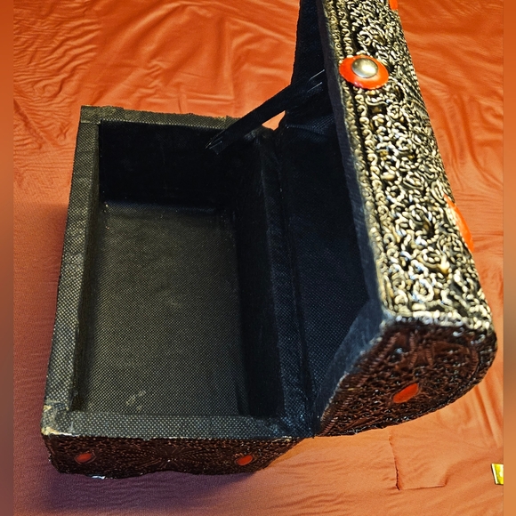 Moroccan Handmade Keepsake/Jewelry Box approx 8"×5"×5" New Unused - Picture 4 of 7